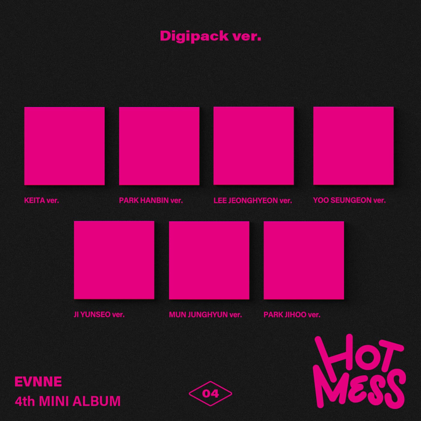 EVNNE [HOT MESS] 4th Mini Album (Digipack)